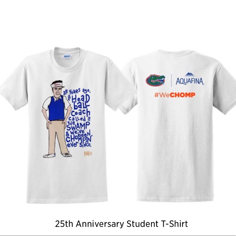 Florida Gators 25th Anniversary Spurrier T-Shirt "The Swamp"-Size M